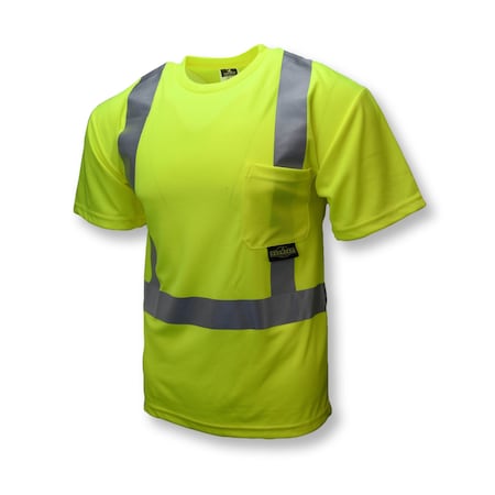 CL2 Hv Safety T-Shirt w/MAX-DRI-GRN-2X MPN:ST11-2PGS-2X