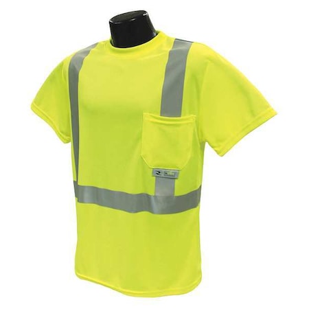 CL2 Hv Safety T-Shirt w/MAX-DRI-GRN-3X MPN:ST11-2PGS-3X
