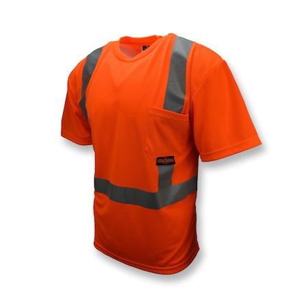 CL2 Hv Safety T-Shirt w/Max-Dri-Org-L MPN:ST11-2POS-L