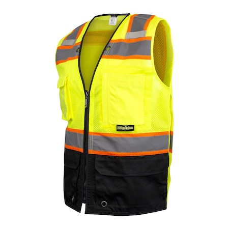 2TONE Color-Blocked Vest- Hv Grn - Xl MPN:SV51B-2ZGM-XL