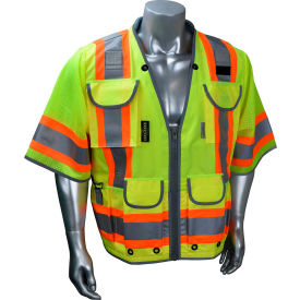 CL3 Hvy Wvn 2TONE Mesh Engr VEST-GRN-3X MPN:SV55-3ZGD-3X
