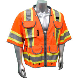 CL3 Hvy Wvn 2TONE Mesh Engr VEST-ORG-3X MPN:SV55-3ZOD-3X