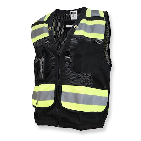TPO/CL1 Hvy Dty Surv Safety Vst w/Zip-L MPN:SV59-1ZBM-L