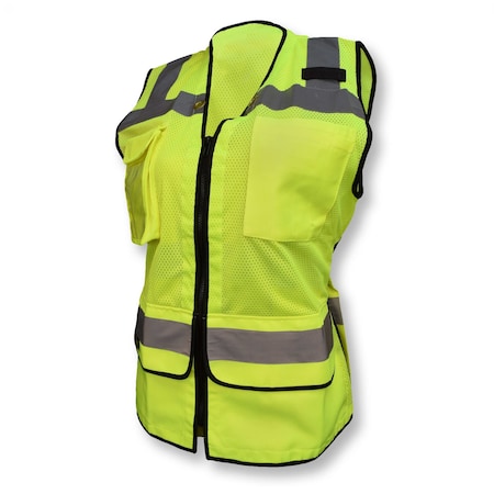 Ladies Hvy Dty Surv Safety Vest-Grn-L MPN:SV59W-2ZGM-L