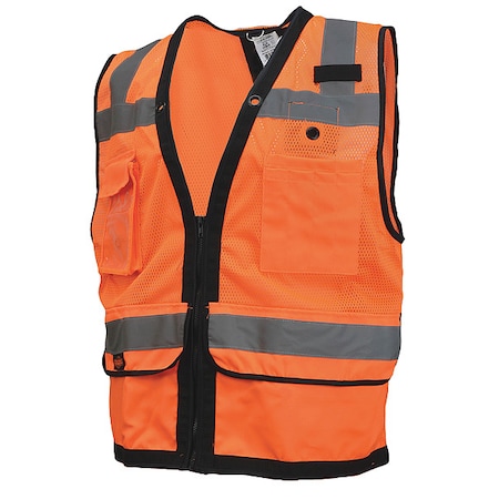 Hvy Dty Surv Tether VESTW/ZIP-ORG-4X MPN:SV59ZT-2ZOD-4X