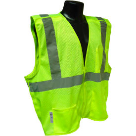 Radians® SV4 Class 2 5 Pt. Breakaway Mesh Vest Hi-Vis Green L SV4GML - Pkg Qty 12