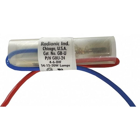 Glo Bulb Assembly, 15-20W, 2 to 14in Leads MPN:GBU-24