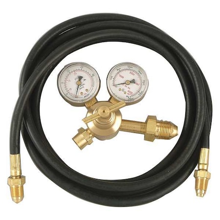 Flow Gauge Regulator, Argon, Carbon Dioxide, Single Stage, 0.965