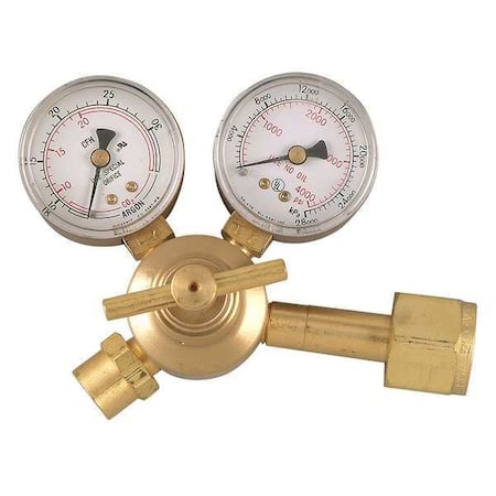 Flow Gauge Regulator, Carbon Dioxide, Single Stage, 0.825