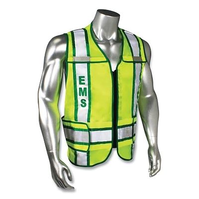 Safety Vest-Ems-Grn Trim-Grn-M-Xl MPN:LHV-207-3G-EMS-R