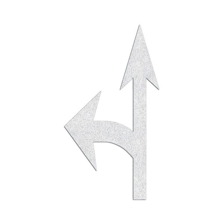 Preformed Thermoplastic Pavement Markings, Thermoplastic, 12 3/4 ft Length, 7 ft Width, White MPN:PR-TH-3526