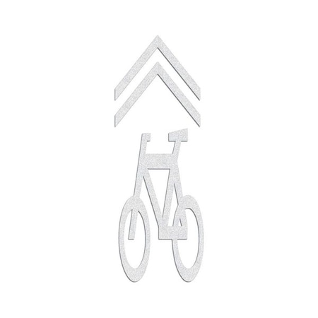 Preformed Thermoplastic Pavement Markings, Thermoplastic, 9 3/8 ft Length, 40 in Width, White MPN:PR-TH-3576