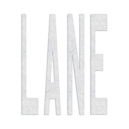 Preformed Thermoplastic Pavement Markings, Thermoplastic, 4 ft Length, 37 in Width, White MPN:PR-TH-3579