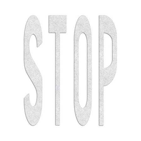 Preformed Thermoplastic Pavement Markings, Thermoplastic, 8 ft Length, 6 1/8 ft Width, White MPN:PR-TH-3624