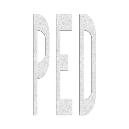 Preformed Thermoplastic Pavement Markings, Thermoplastic, 8 ft Length, 4 1/2 ft Width, White MPN:PR-TH-3640