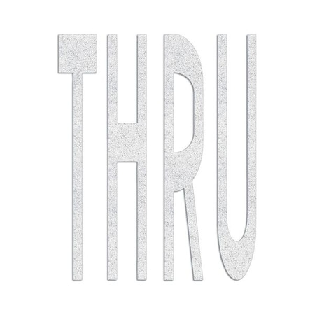 Preformed Thermoplastic Pavement Markings, Thermoplastic, 8 ft Length, 6 1/8 ft Width, White MPN:PR-TH-3650