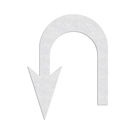 Preformed Thermoplastic Pavement Markings, Thermoplastic, 10 ft Length, 7 5/8 ft Width, White MPN:PR-TH-4070