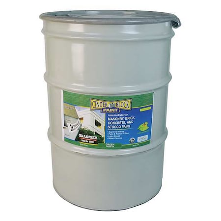 Exterior Paint, Flat, Water Base, Green, 55 gal MPN:9620-55
