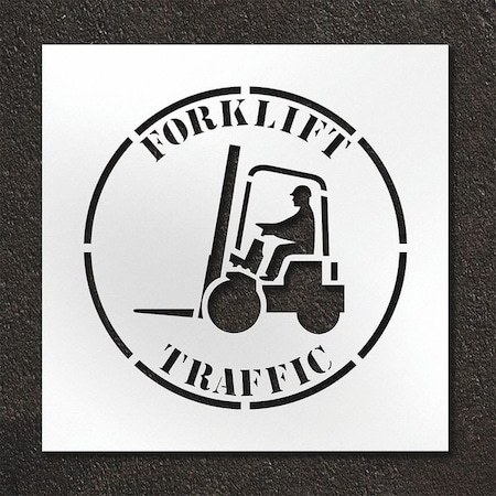 Pavement Stencil, Forklift Traffic, STL-108-12402 MPN:STL-108-12402