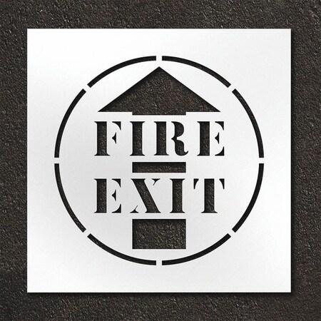 Pavement Stencil, Fire Exit, STL-108-12406 MPN:STL-108-12406