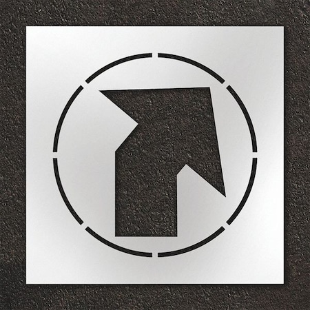 Pavement Stencil, Angled Arrow, STL-108-12407 MPN:STL-108-12407