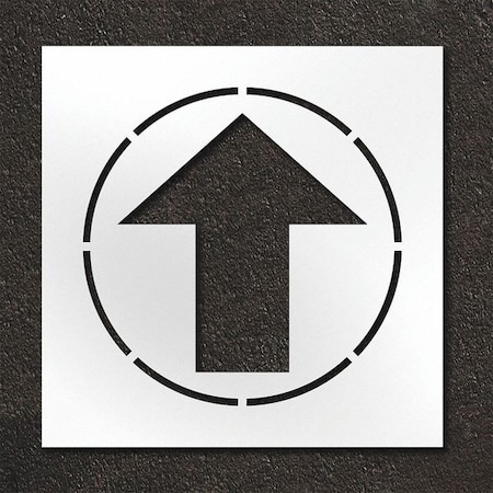 Pavement Stencil, Straight Arrow, STL-108-12408 MPN:STL-108-12408