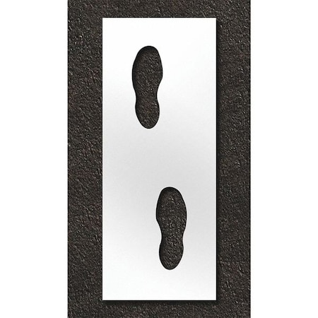 Pavement Stencil, Foot Steps, STL-108-12414 MPN:STL-108-12414
