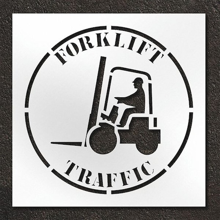 Pavement Stencil, Forklift Traffic, STL-108-14802 MPN:STL-108-14802