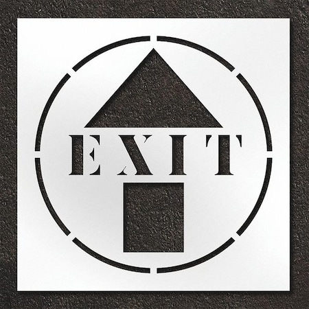 Pavement Stencil, Exit With Arrow, STL-108-14805 MPN:STL-108-14805