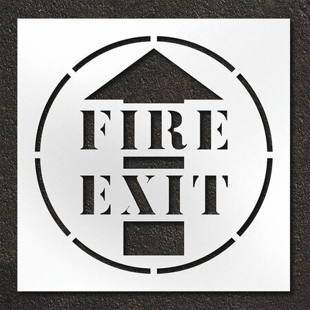 Pavement Stencil, Fire Exit, STL-108-14806 MPN:STL-108-14806