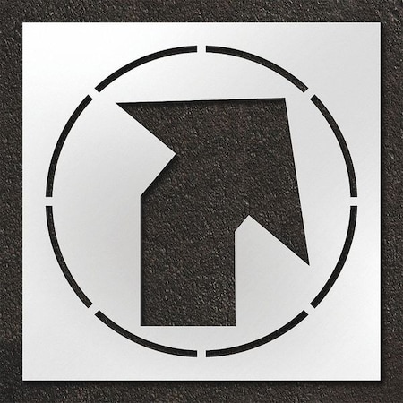 Pavement Stencil, Angled Arrow, STL-108-14807 MPN:STL-108-14807