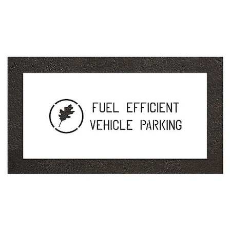 Pavement Stencil, Combination Set, Parking Lot Symbols, 4 in Character Height, White, 1 Pieces MPN:STL-108-50427