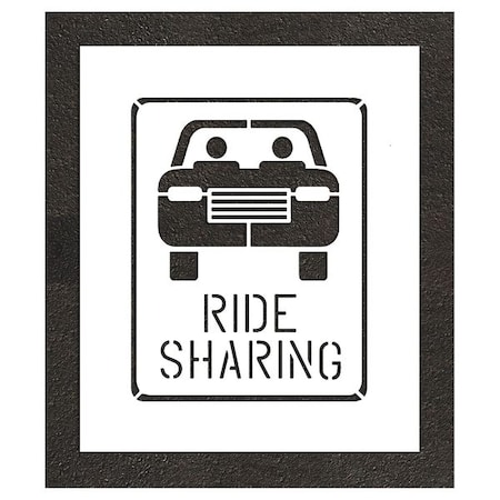 Pavement Stencil, Combination Set, Parking Lot Symbols, 24 in Character Height, White, 1 Pieces MPN:STL-108-52430