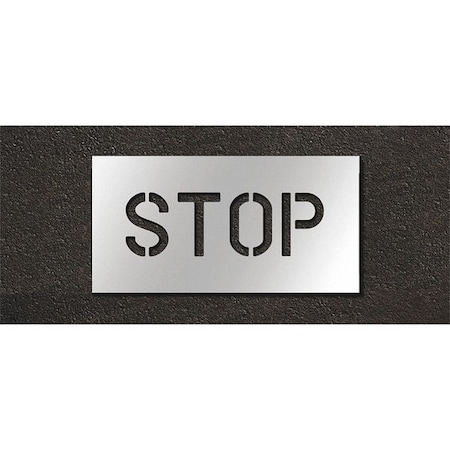 Pavement Stencil, Stop, STL-108-70603 MPN:STL-108-70603