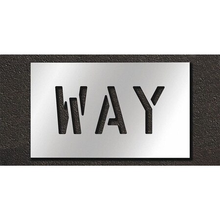Pavement Stencil, Way, STL-108-70610 MPN:STL-108-70610