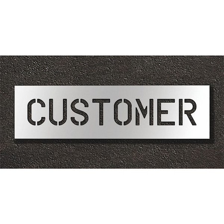 Pavement Stencil, Customer, STL-108-70614 MPN:STL-108-70614