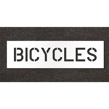 Pavement Stencil, Bicycles, STL-108-70618 MPN:STL-108-70618