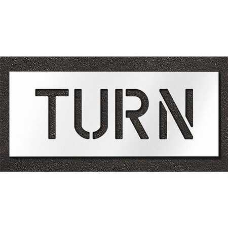 Pavement Stencil, Turn, STL-108-70619 MPN:STL-108-70619