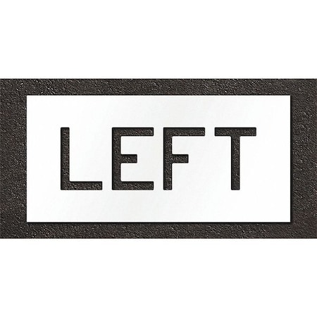 Pavement Stencil, Left, STL-108-70620 MPN:STL-108-70620