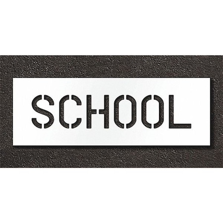 Pavement Stencil, School, STL-108-70623 MPN:STL-108-70623