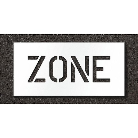 Pavement Stencil, Zone, STL-108-70624 MPN:STL-108-70624