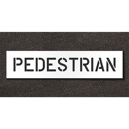 Pavement Stencil, Pedestrian, STL-108-70625 MPN:STL-108-70625