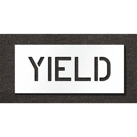 Pavement Stencil, Yield, STL-108-70626 MPN:STL-108-70626