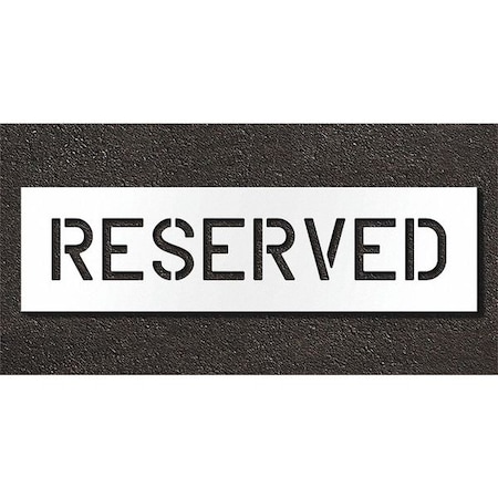 Pavement Stencil, Reserved, STL-108-70633 MPN:STL-108-70633