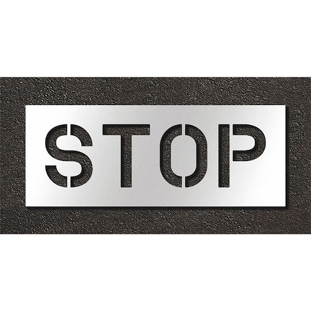 Pavement Stencil, Stop, STL-108-71003 MPN:STL-108-71003