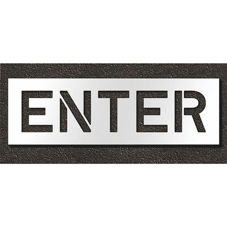 Pavement Stencil, Enter, STL-108-71004 MPN:STL-108-71004