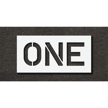 Pavement Stencil, One, STL-108-71009 MPN:STL-108-71009