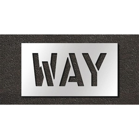 Pavement Stencil, Way, STL-108-71010 MPN:STL-108-71010