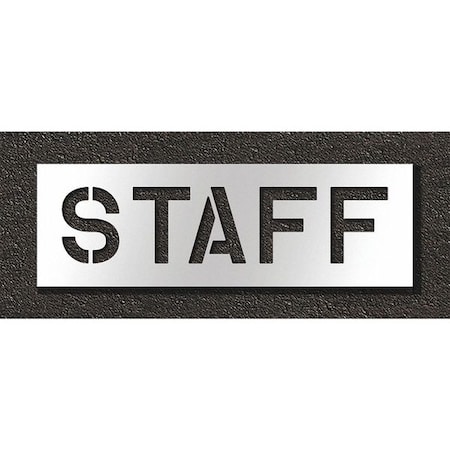 Pavement Stencil, Staff, STL-108-71013 MPN:STL-108-71013