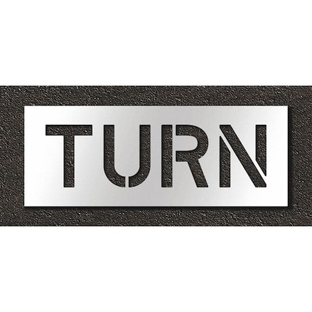Pavement Stencil, Turn, STL-108-71019 MPN:STL-108-71019